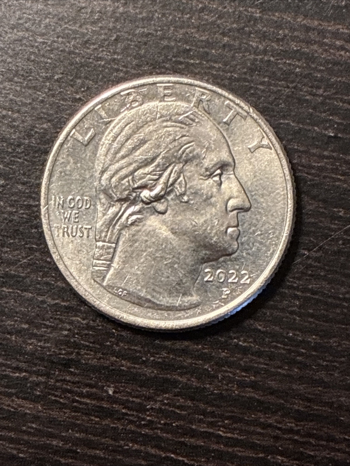 2022-D Dr. Sally Ride Quarter. In Cod We Trust Error