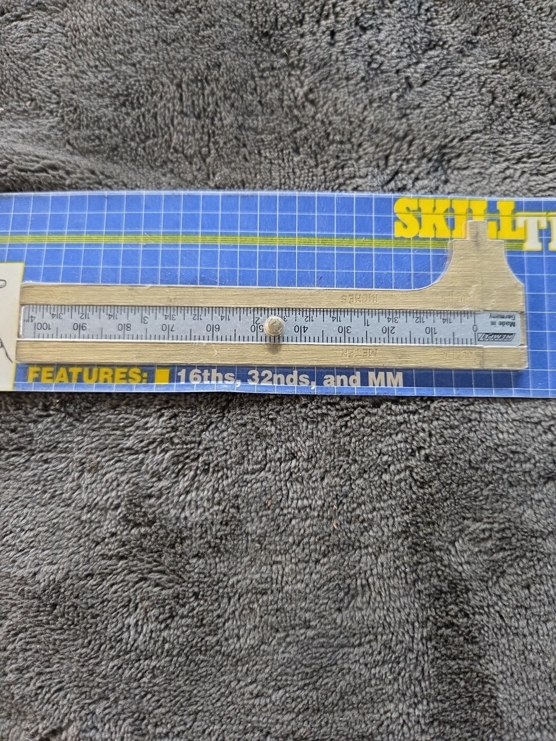 Skill Tech 3" Pocket Caliper Brass.