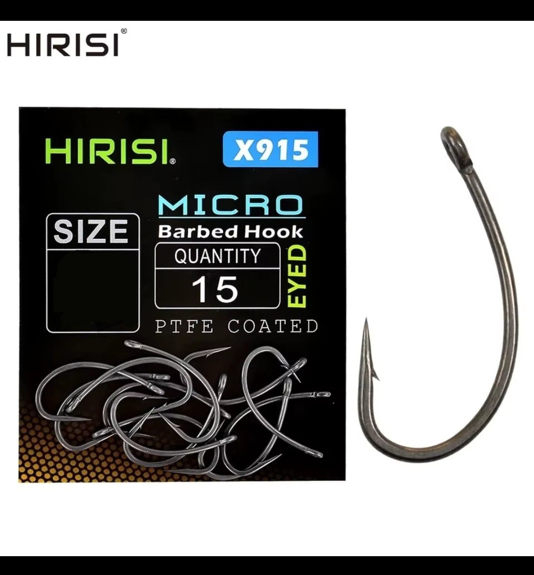 Size 6 PTFE Coated Carp Fishing Curve Hooks x 15 - UK STOCK, FAST FREE POSTAGE