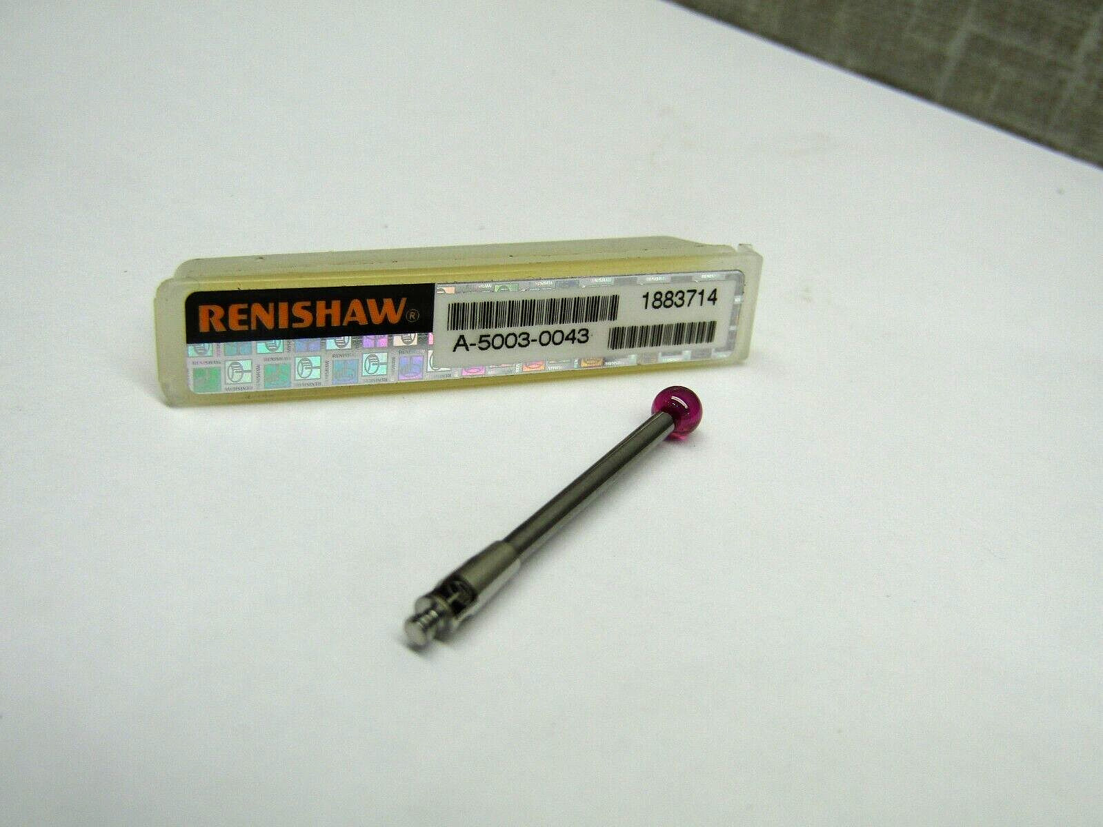 Renishaw A-5003-0049 Ruby Ball Tungsten Carbide Stem Probe Stylus 5mm Ball