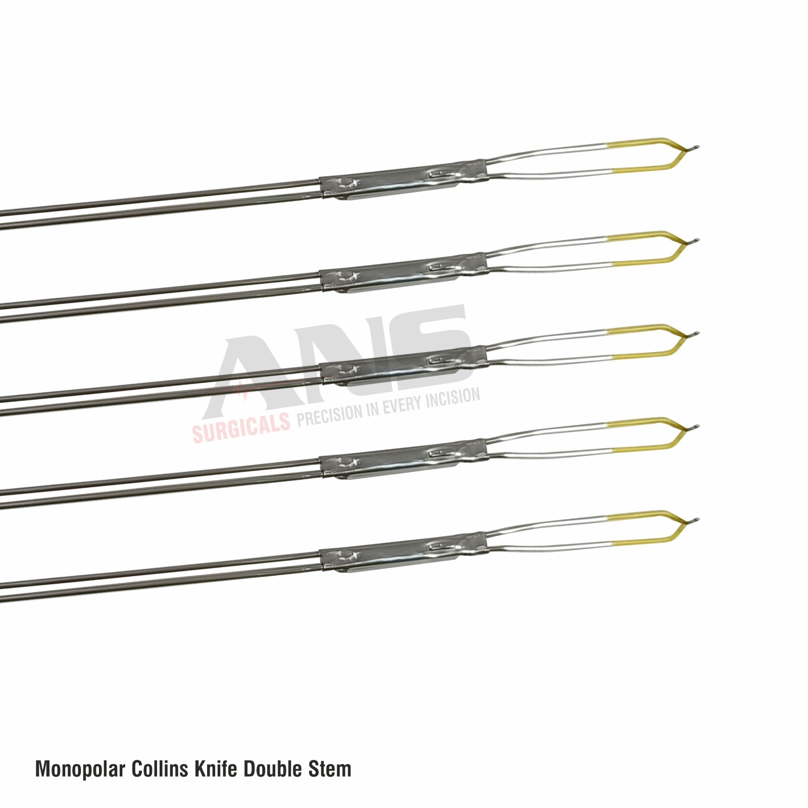 ANS MONOPOLAR COLLINS KNIFE DOUBLE STEM PACK OF 5