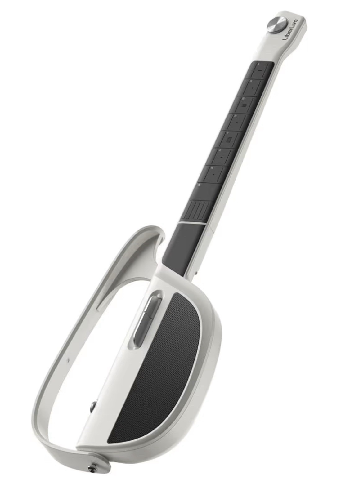 LiberLive C1 Stringless Electric Smart Guitar Foldable Built-in Drum - White