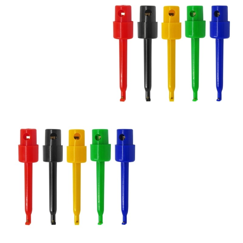 10pcs Spring Loading Test Clip Secure Grip for Circuits Testing Electronics