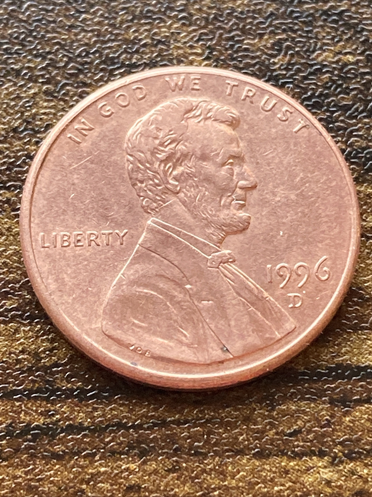 1996 D Lincoln Memorial Cent Penny (Red) Actual Coin TK3353*