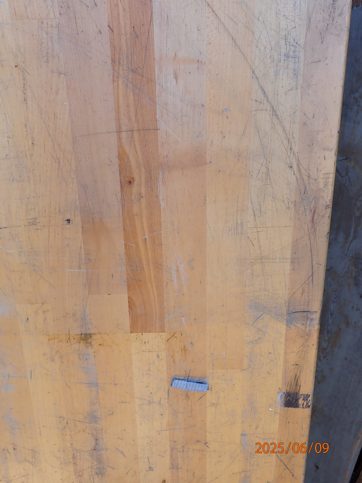 WOOD WELDED MAPLE BUTCHER BLOCK WORKBENCH WORK BENCH TOP FROM A MACHINE SHOP