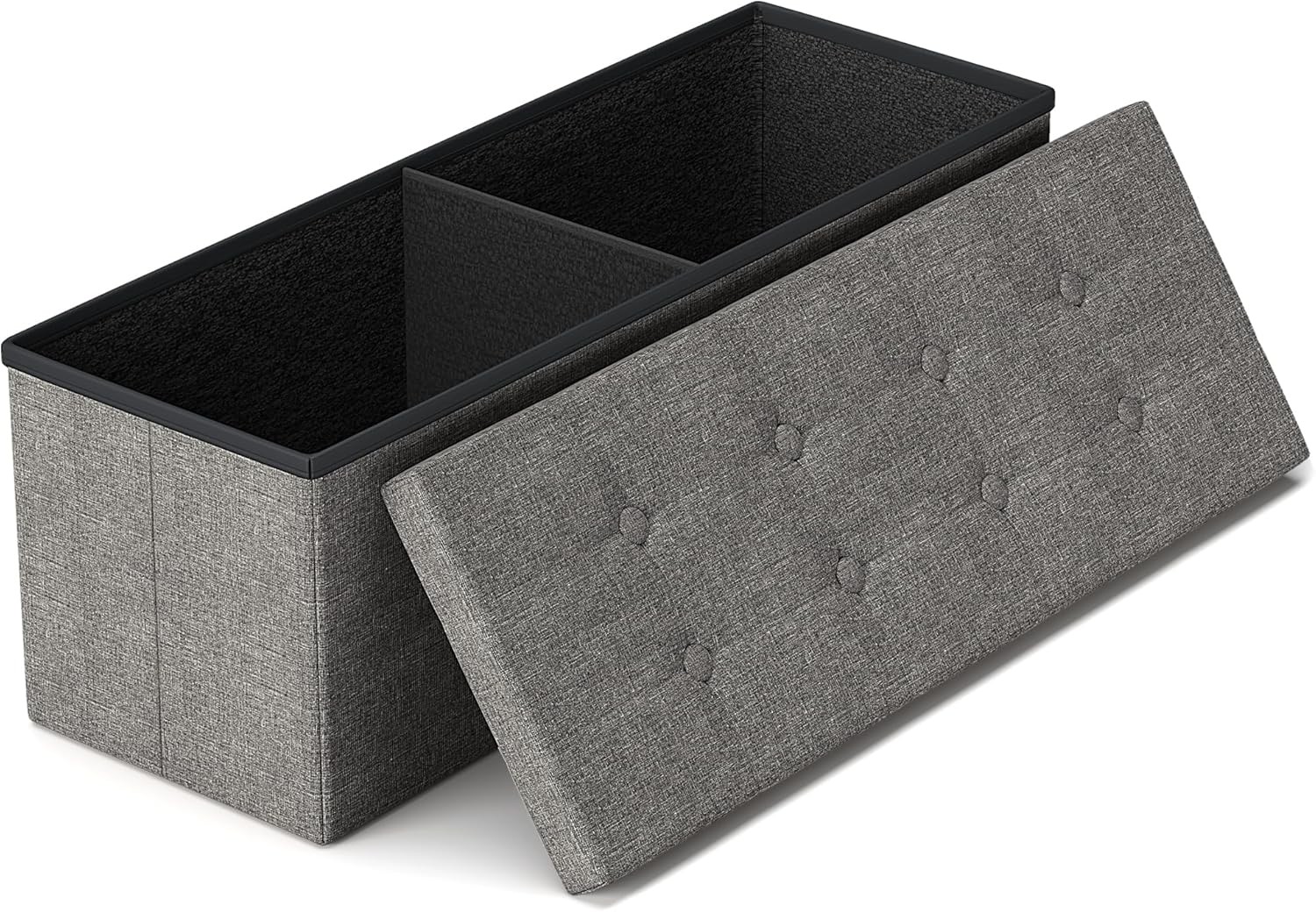 43.3 inches Folding Storage Ottoman Bench Storage Chest Footrest Bedroom