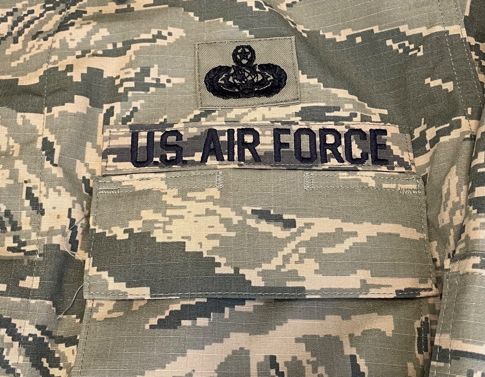 USAF Digital Tiger Camo Pattern Size 42L Coat Men's Utility Air Force Jacket