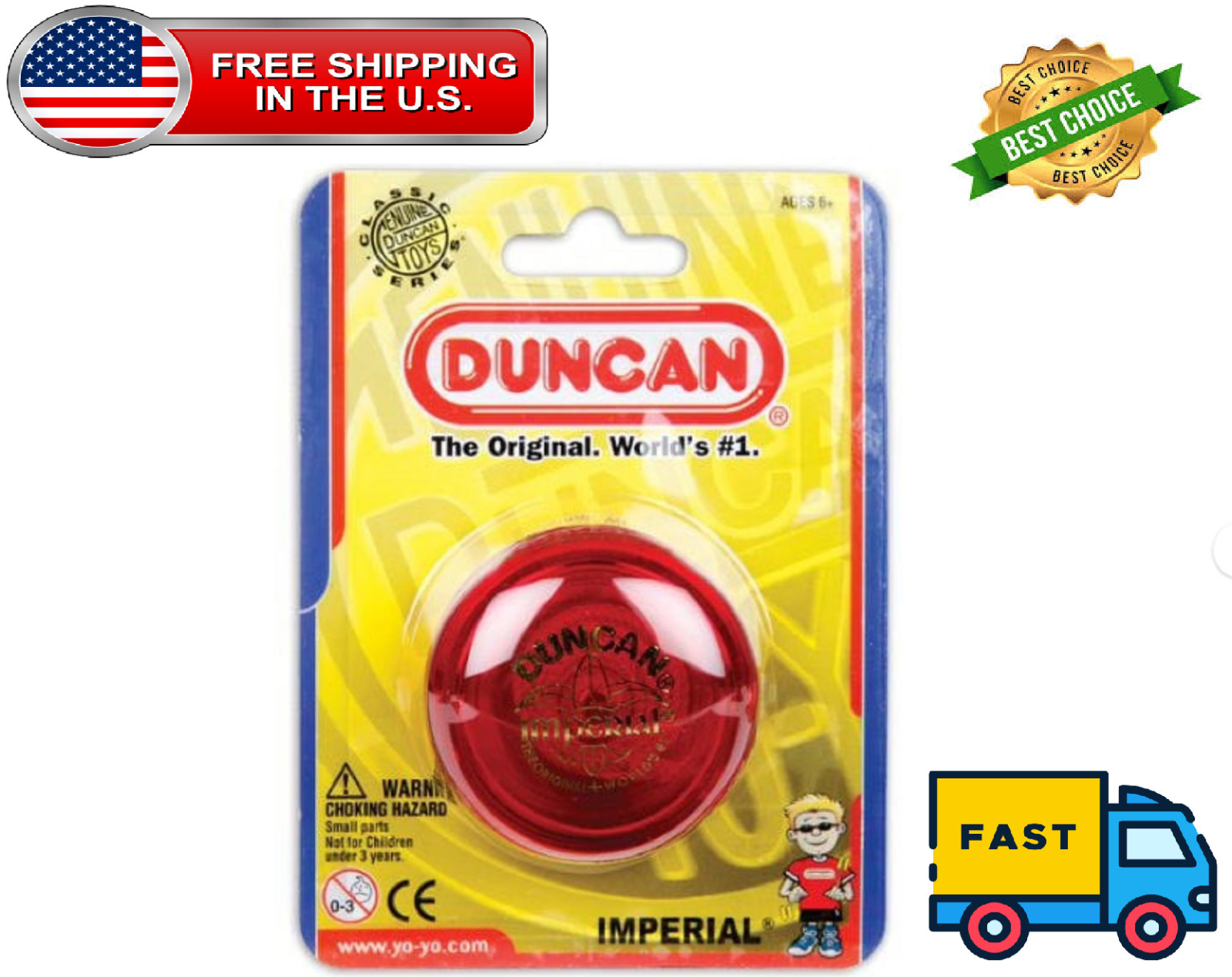 Duncan Imperial Yo Yo Assorted colors 1 Count