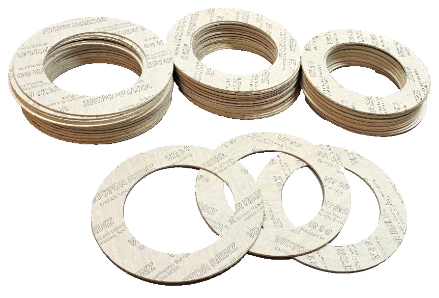 63Pcs Reinz AFM-34 VR-90 3" DN 150# Flat Ring Gaskets 3.5"ID 5.25"OD .1"THK