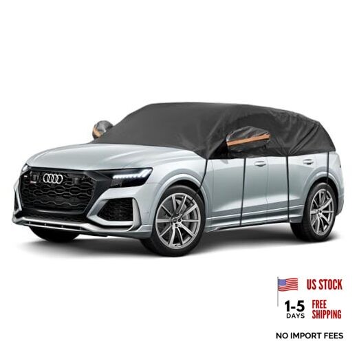 Half Car Cover SUV, Hail Protector Car Cover with Cotton SUV L(see size table)