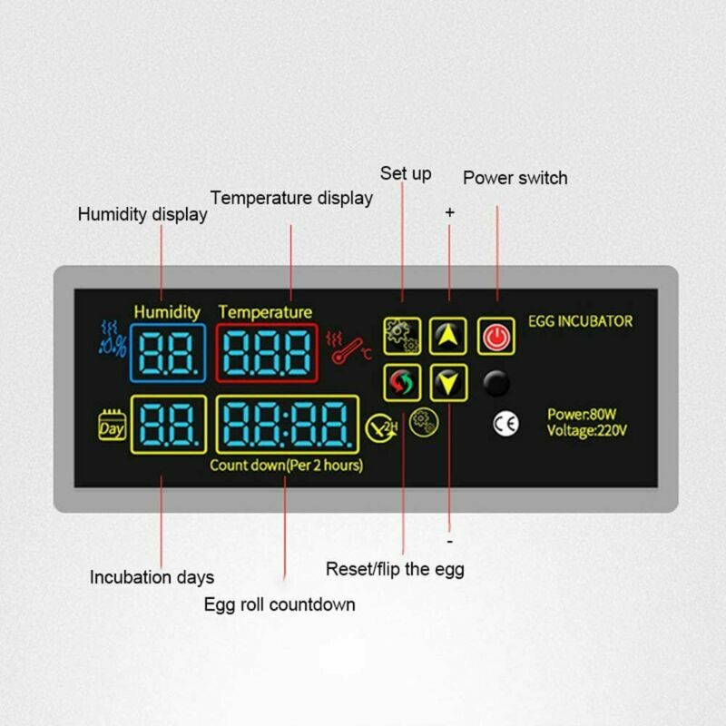 Incubator Controller Set Incubator Spare Parts Auto Egg Hatching Poultry 220V