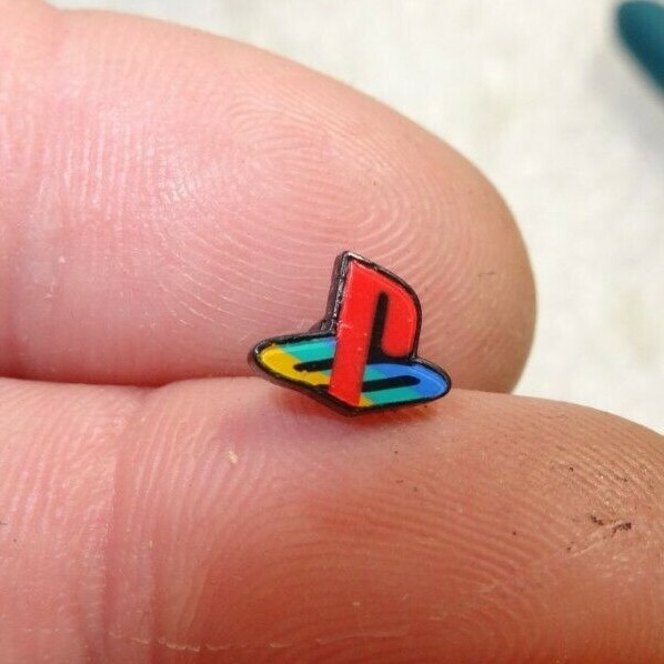 Sony PS2 Slim Models Front Tiny LOGO with Metal Locking Clip-NOT PS2 PHAT-READ