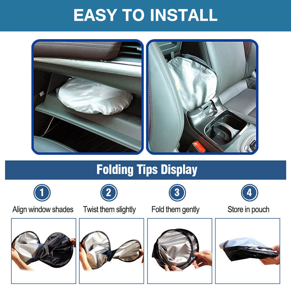 Car Windshield Visor Sun Shade Cover SUY Front Window Foldable UV Block Shield