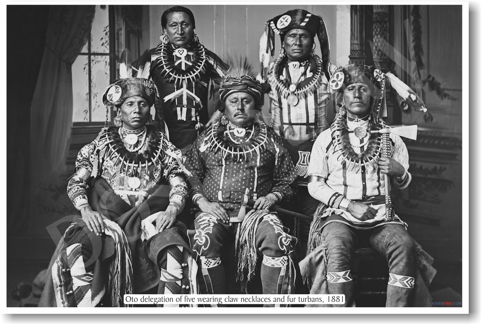 Native Americans - Oto Delegation 1881 - NEW Classroom Social Studies POSTER
