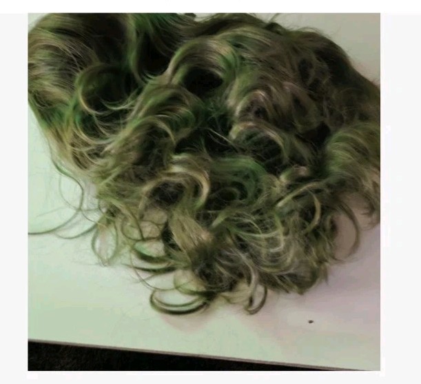 Cosplay Dark Green Character Wig unisex