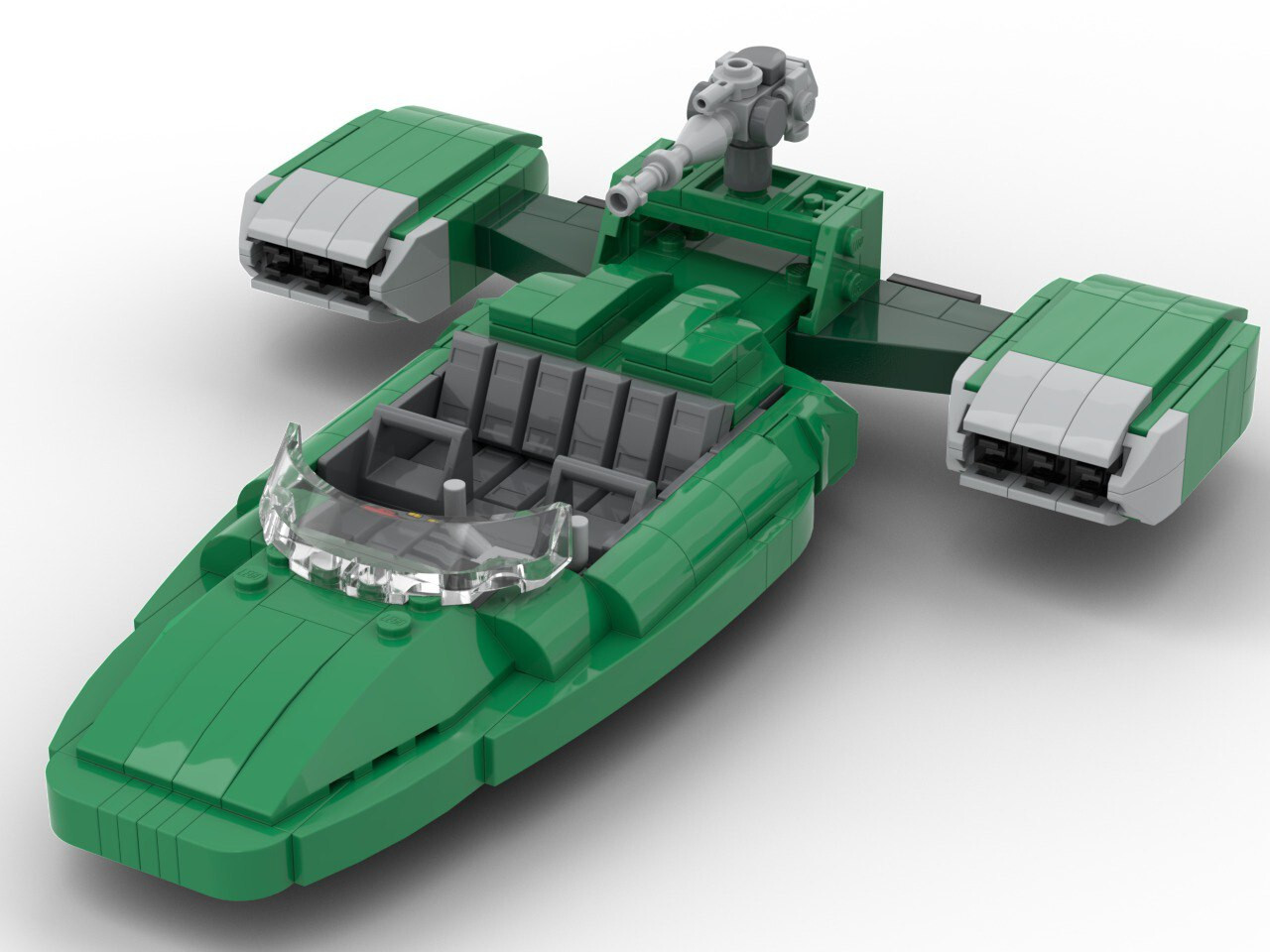 Star Wars Naboo Flash Speeder MOC PDF instruction ONLY, NO BRICKS BRICKMANstudio