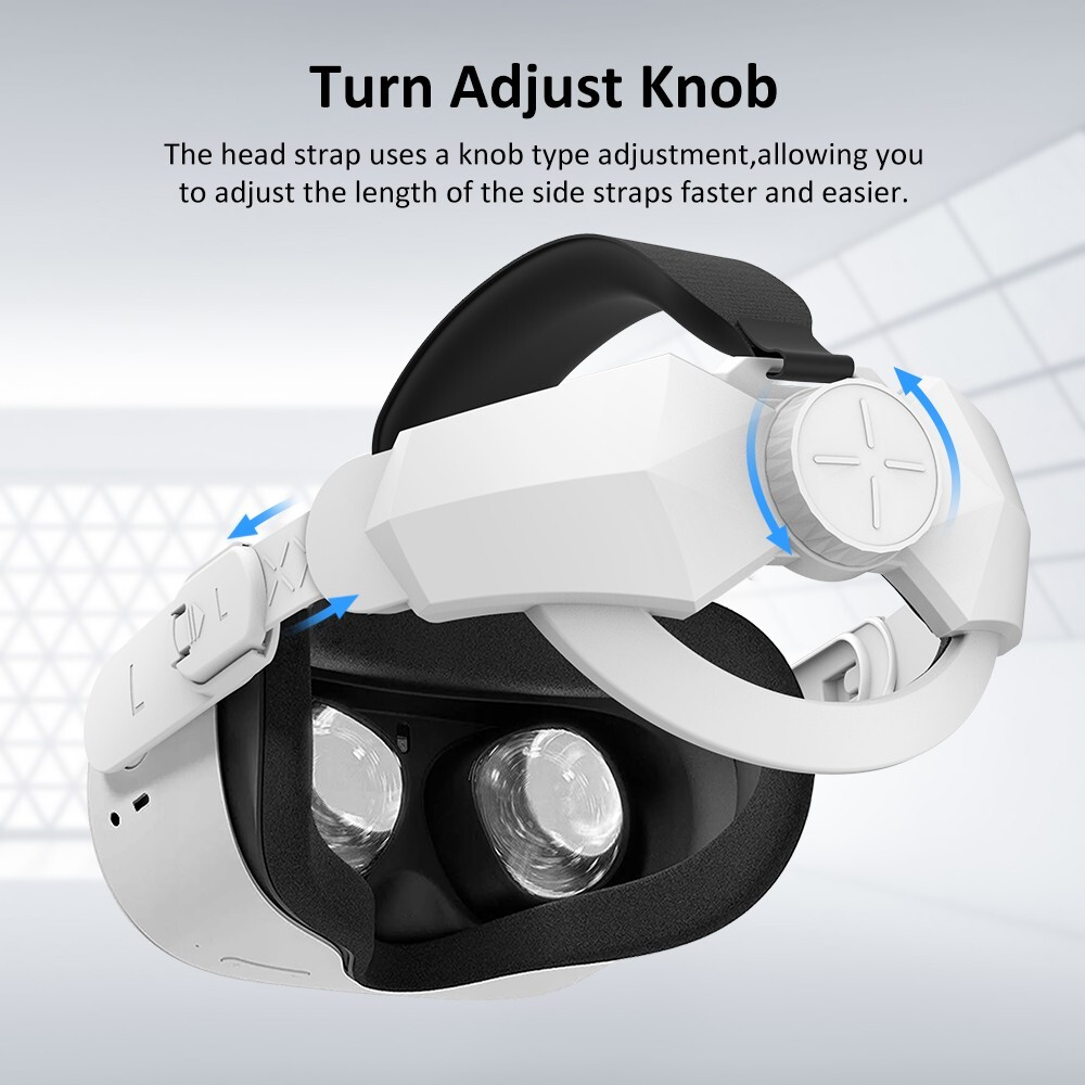 Head Strap For Quest Oculus 2 VR Headset Headband Adjustable Replace Accessories