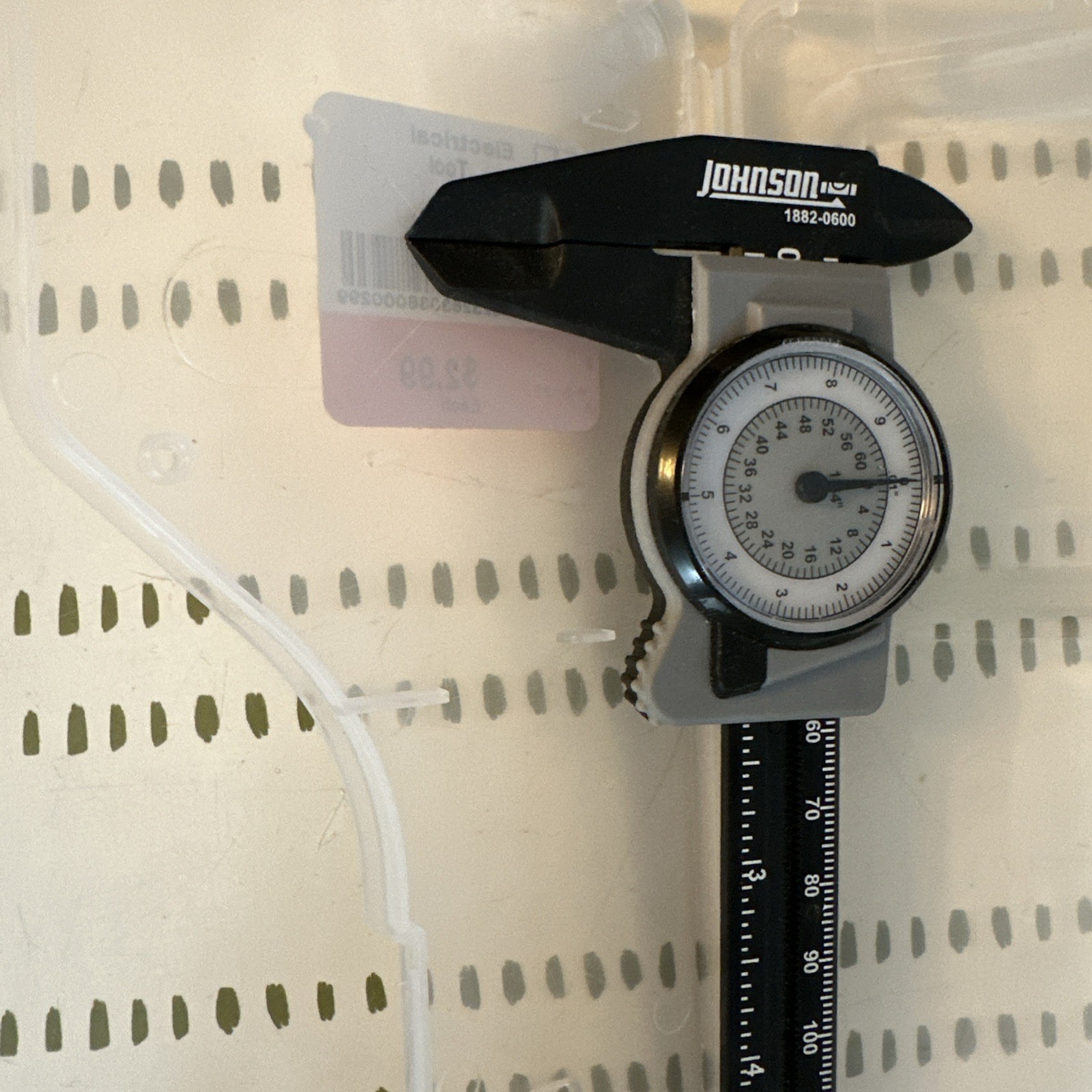 Johnson 6" Dial Caliper White Dial +/-0.0010 in Accuracy 0-6 in Range