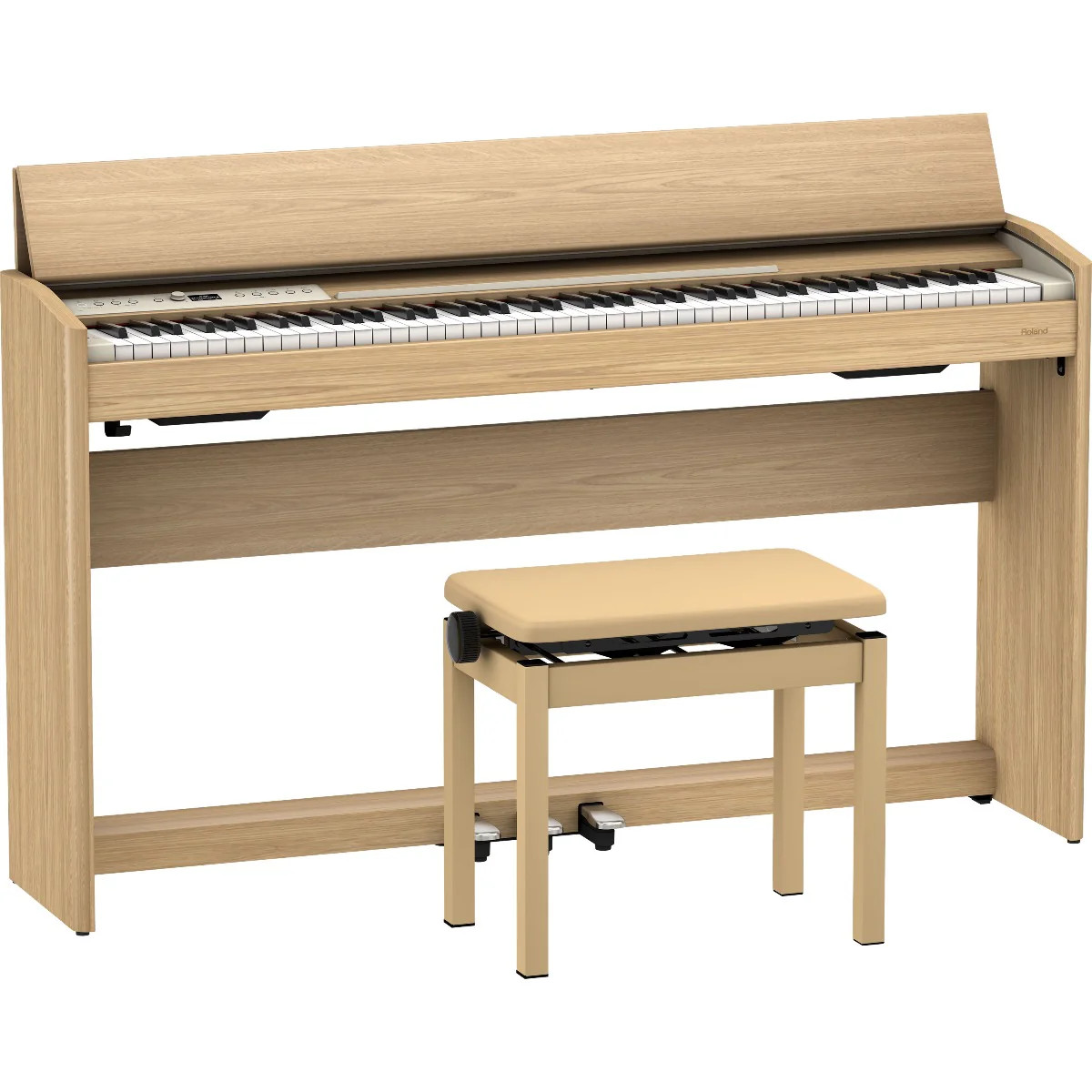 Roland F701 Digital Piano - Light Oak