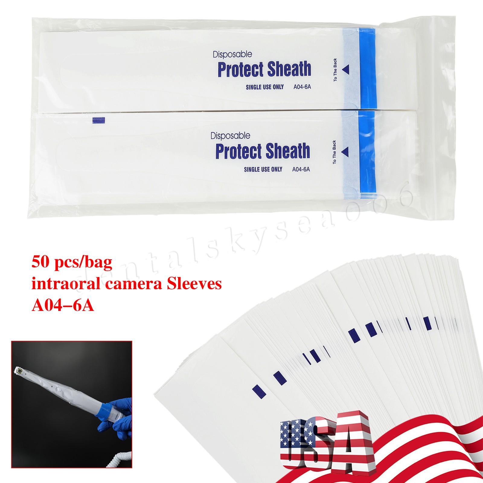 Dental Disposable Endoscope Sleeve Sheath Cover For Intraoral Oral Camera