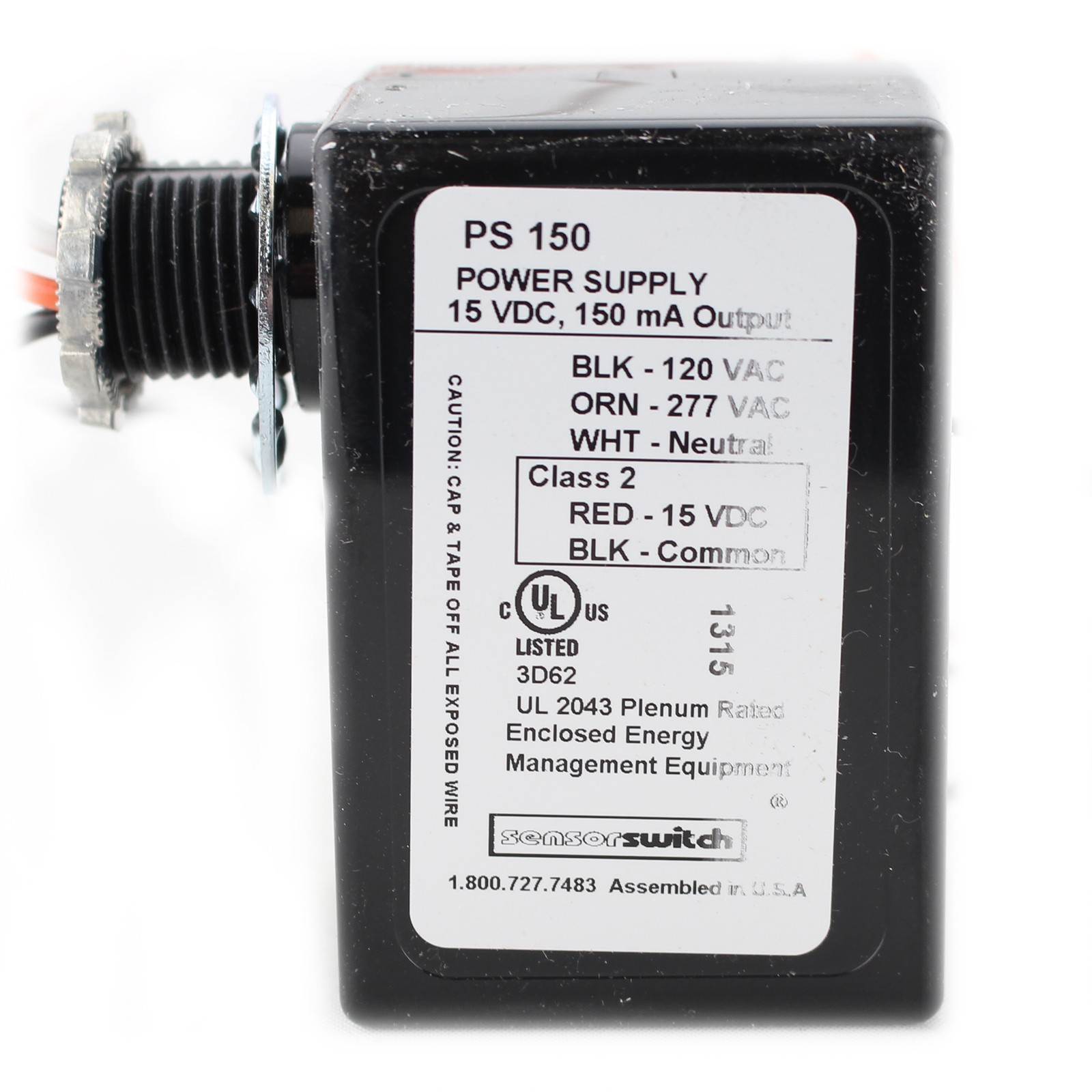 SENSOR SWITCH PS-150 NLIGHT 150W POWER SUPPLY PACK, 120/277V IN, 15VDC OUT