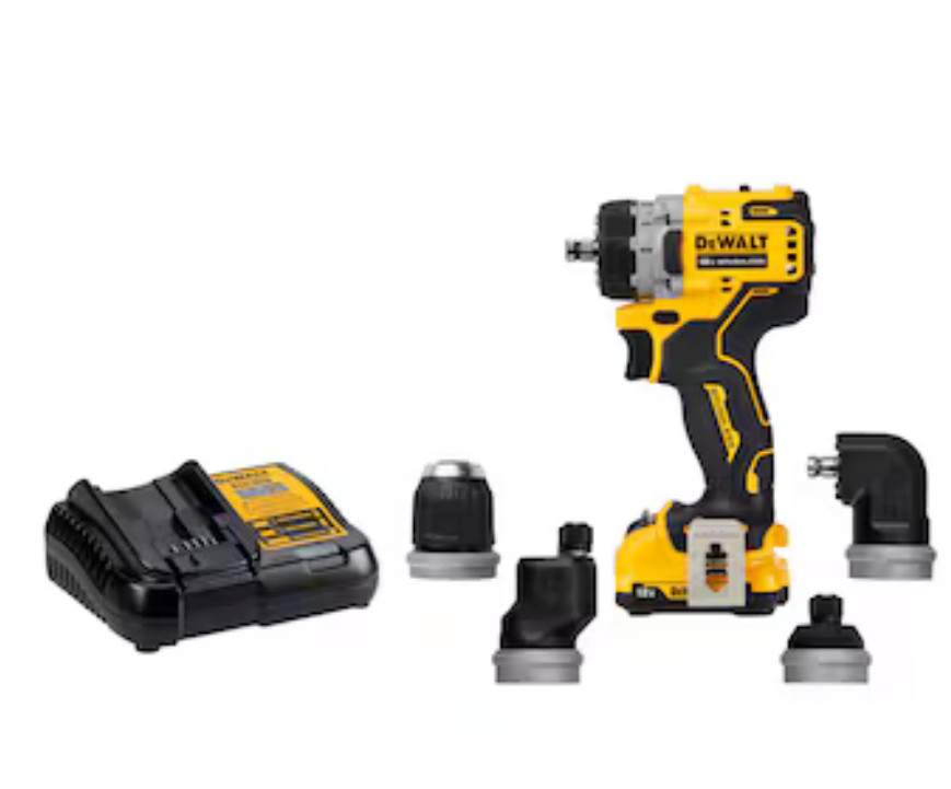 DeWALT DCD703F1 12V Max Brushless Cordless Multi-Head Drill / Driver - Kit New