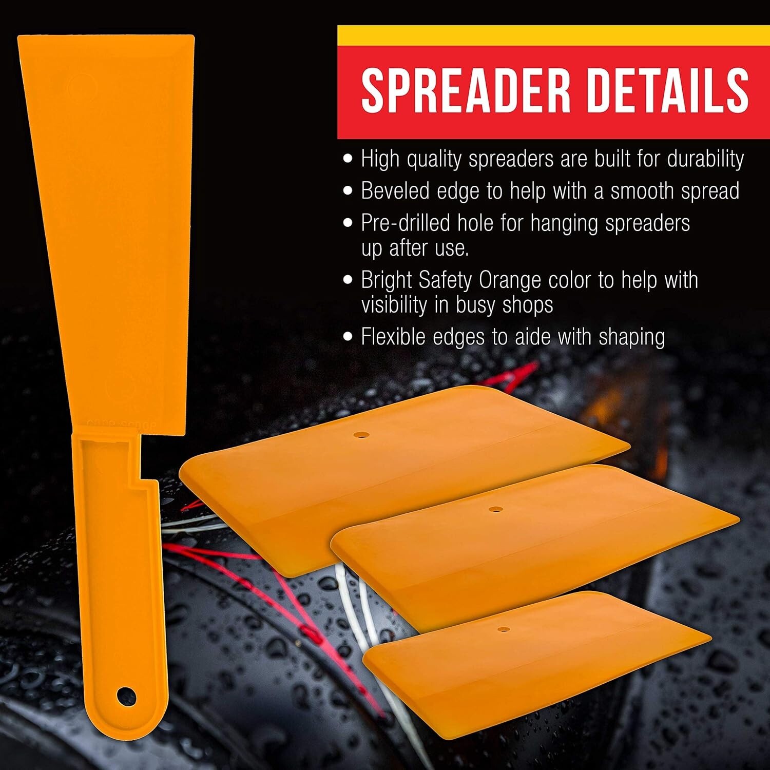 Complete Mixing Board with 4", 5", & 6" Spreaders for Efficient Body Repairs