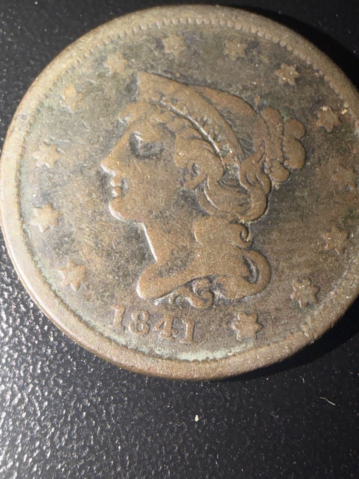 1841 Large Cent VG