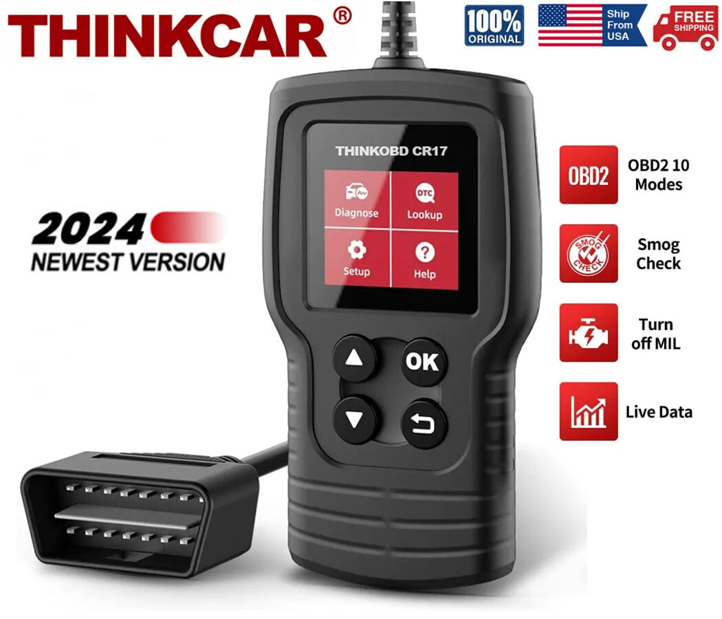 Automotive OBD2 Scanner Car Diagnostic Tool Check Engine Fault Code Reader CR17