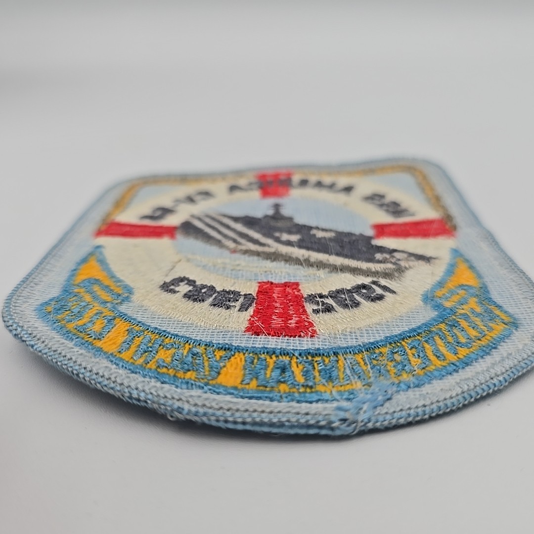 USS American CV-66 Mediterranean Yacht Club 1982 - 1983 Navy Embroidered Patch