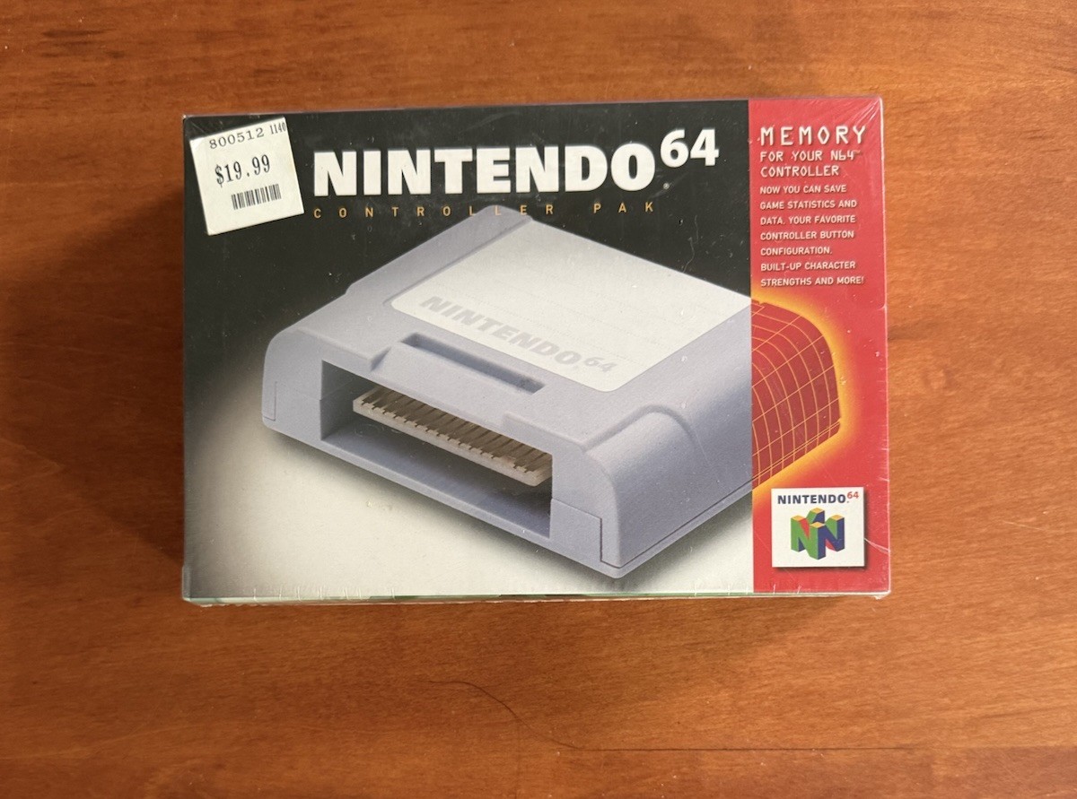 Game Controller Memory Pak (Nintendo 64 N64) BRAND NEW Factory Sealed - NTSC