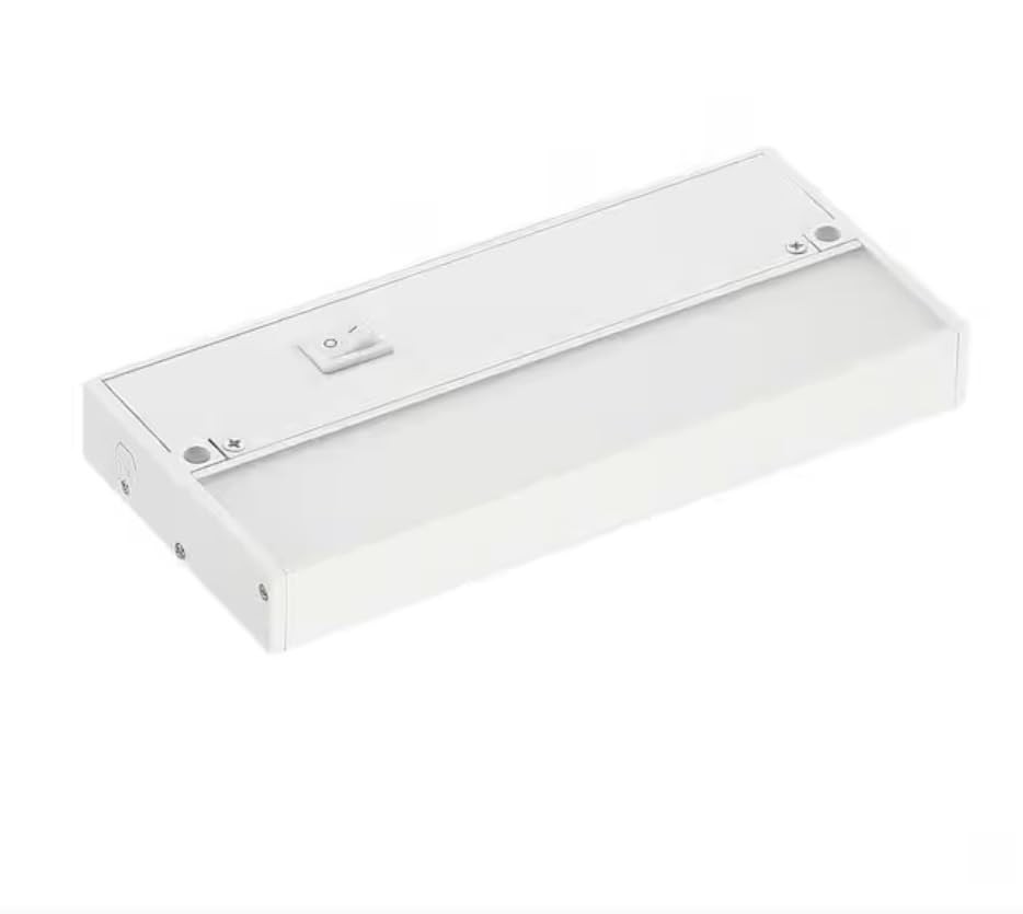 9 Inch Under Cabinet LED Light, Hardwire/Linkable White, 120VAC, 60Hz, 50mA, ...