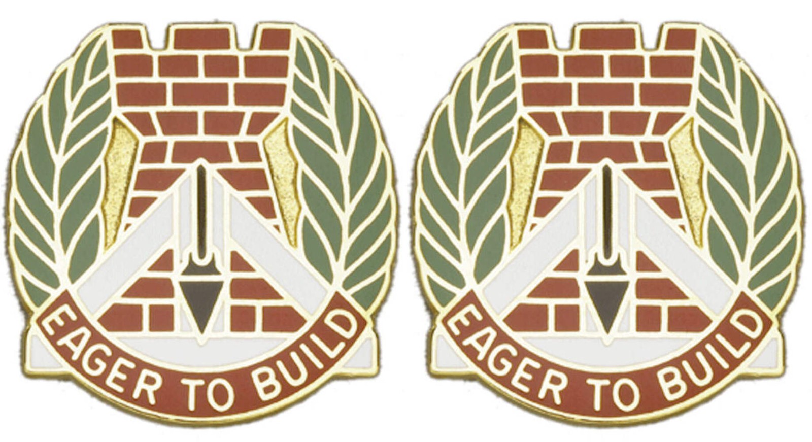 329th ENGINEER GP USAR Distinctive Unit Insignia - Pair