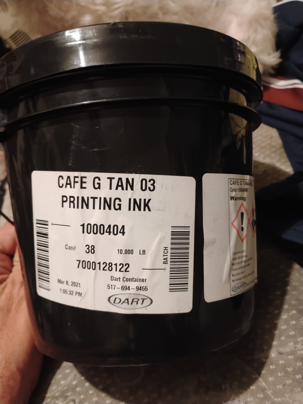 DART CAFE G TAN 03 PRINTING INK - ONE GALLON
