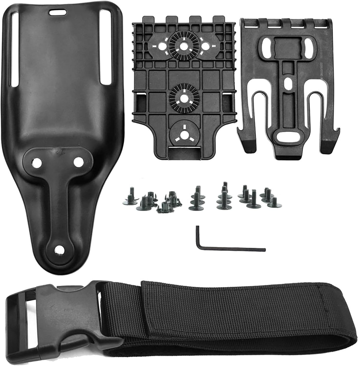 QLS Quick Locking System Kit with Fork & Duty Receiver Plate with Thigh Straps,