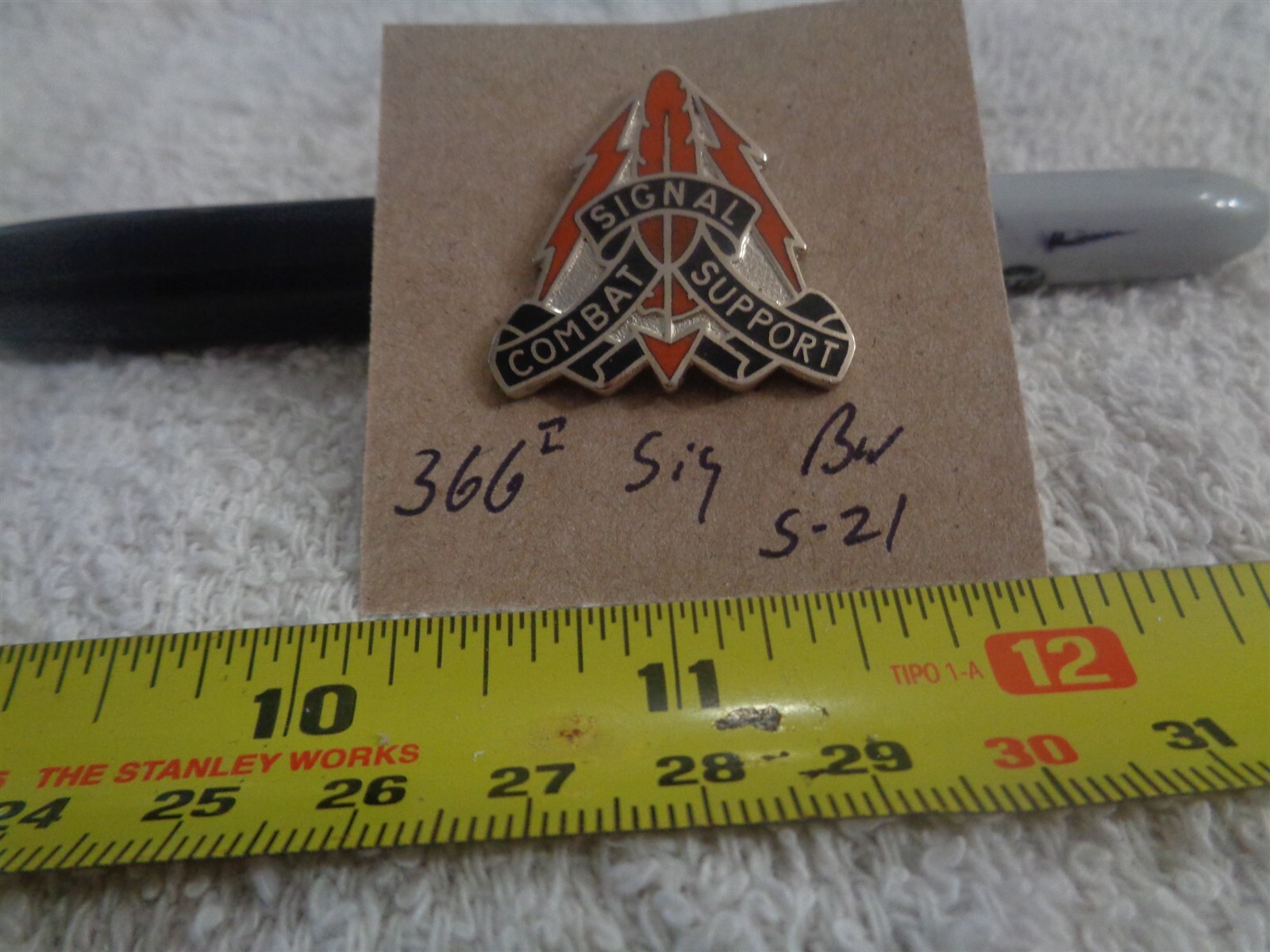 366th Signal Battalion S-21 Unit Crest, DI, DUI (DRAW#S17)