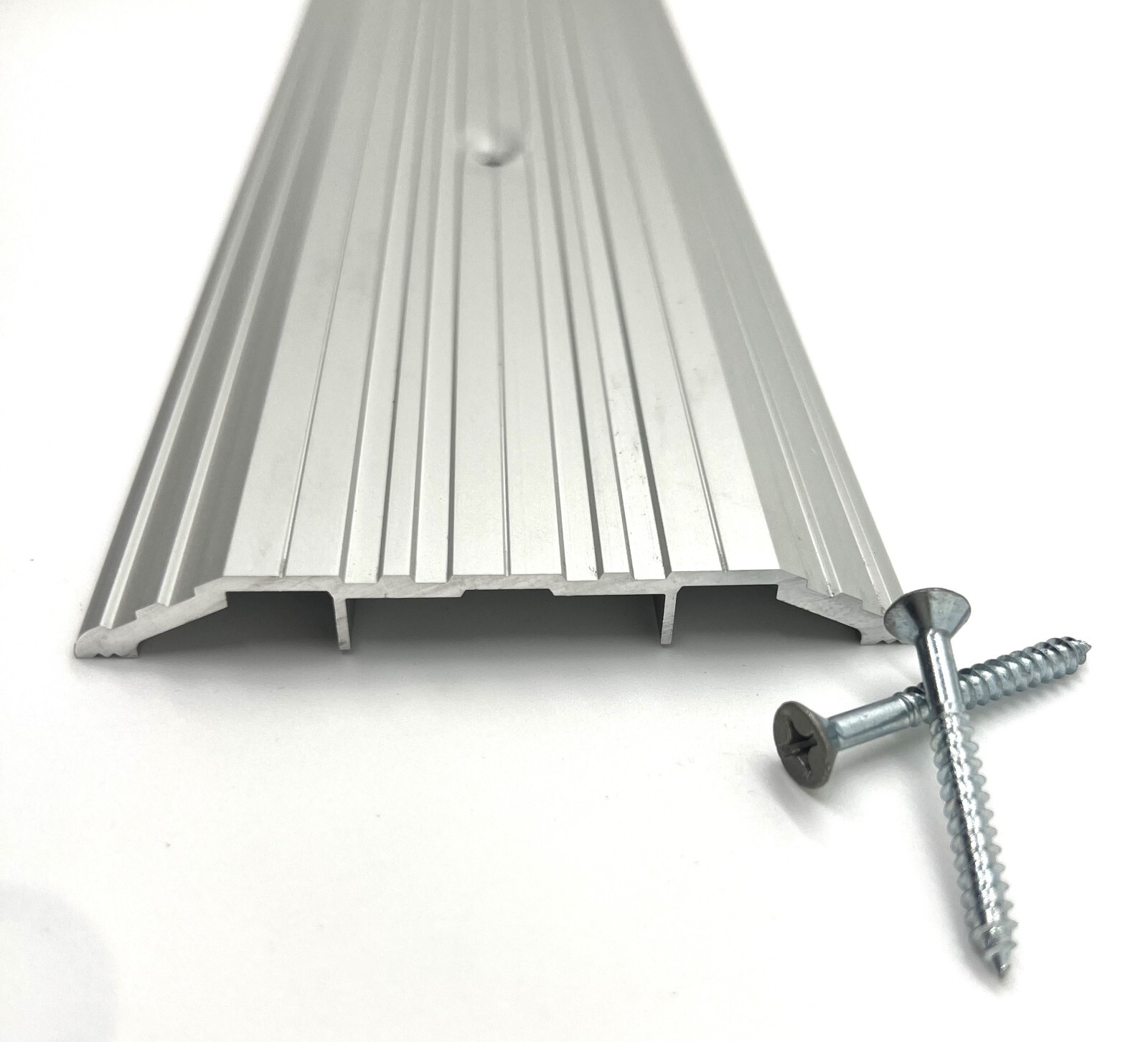 CBW Silver Aluminum Threshold 4 inch Wide 1/2 inch Height