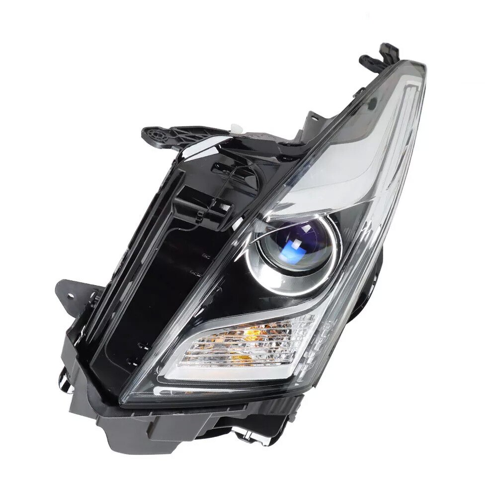 Left Side For 2013-2018 Cadillac ATS Halogen Headlight Chrome Housing with Bulb