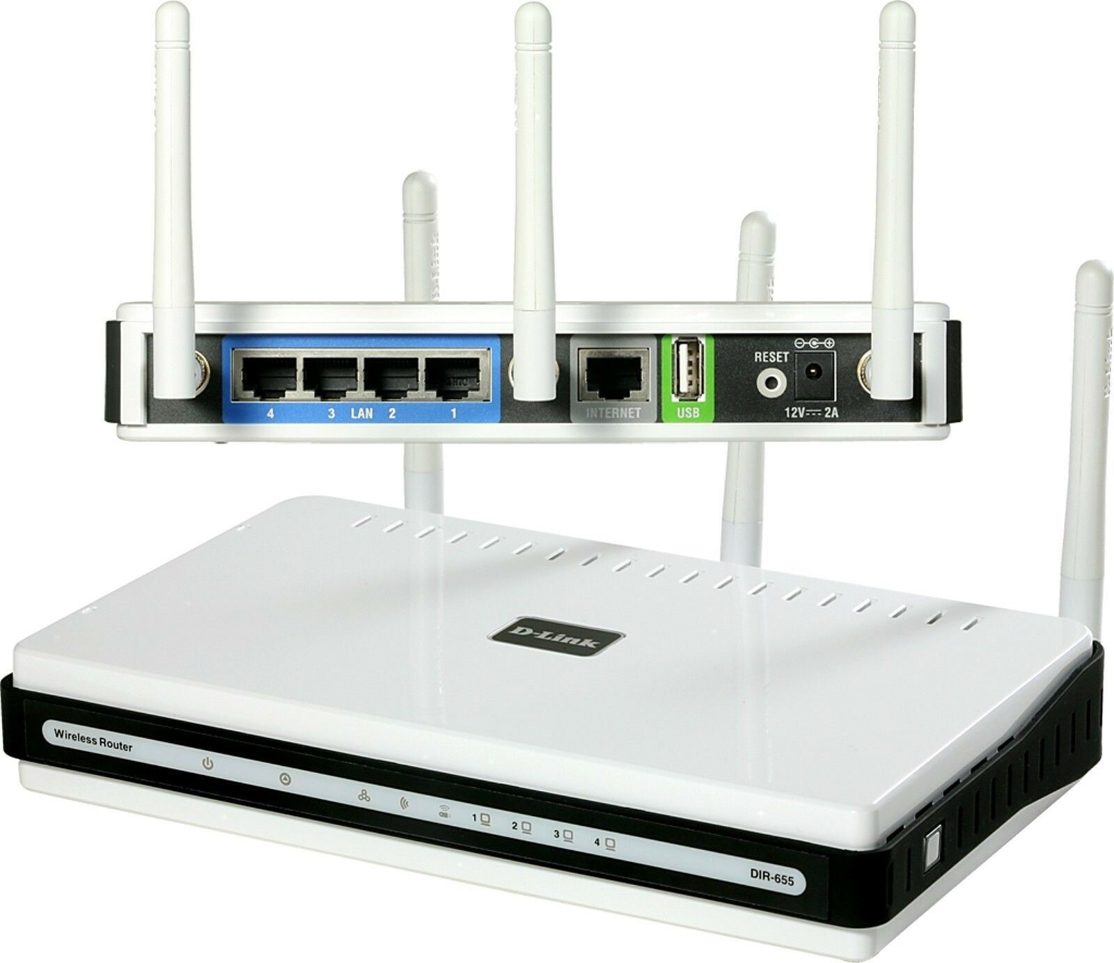 D-LINK WIRELESS 2.4 GHz BROADBAND ROUTER DIR-655 GOOD