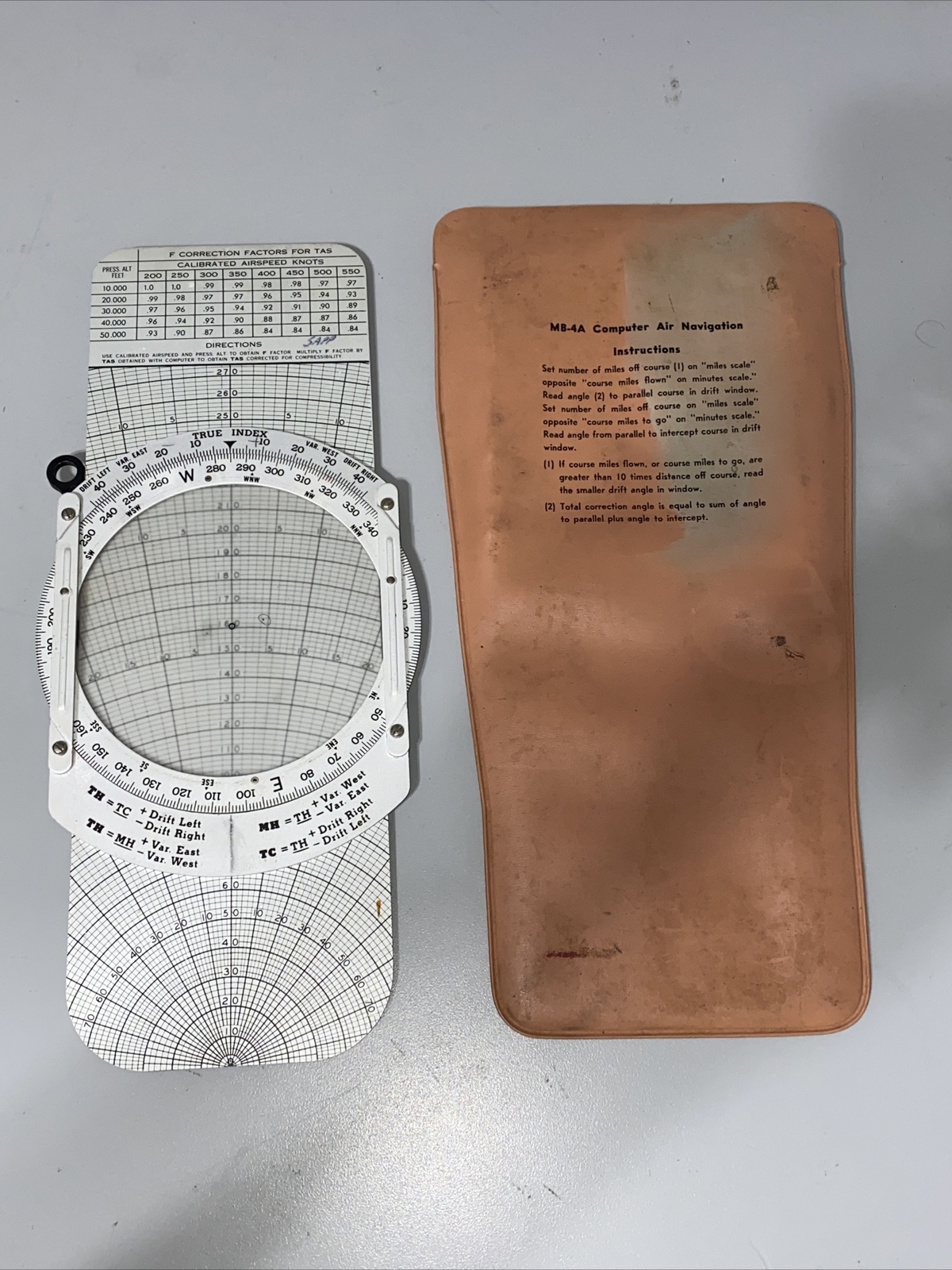 VINTAGE U.S. Air Force Navigator's MB-4A Computer Air Navigation