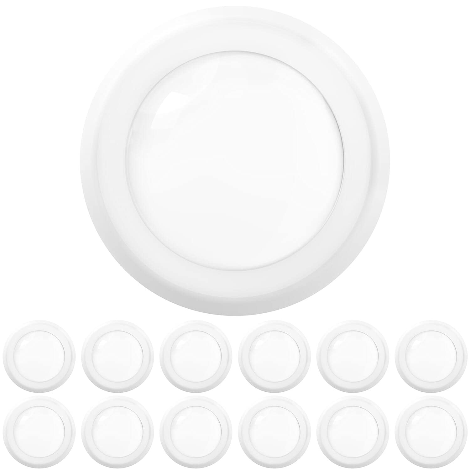 Sunco Lighting 12 Pack 5/6” LED Disk Lights 12 Pack, 6000K Daylight Deluxe