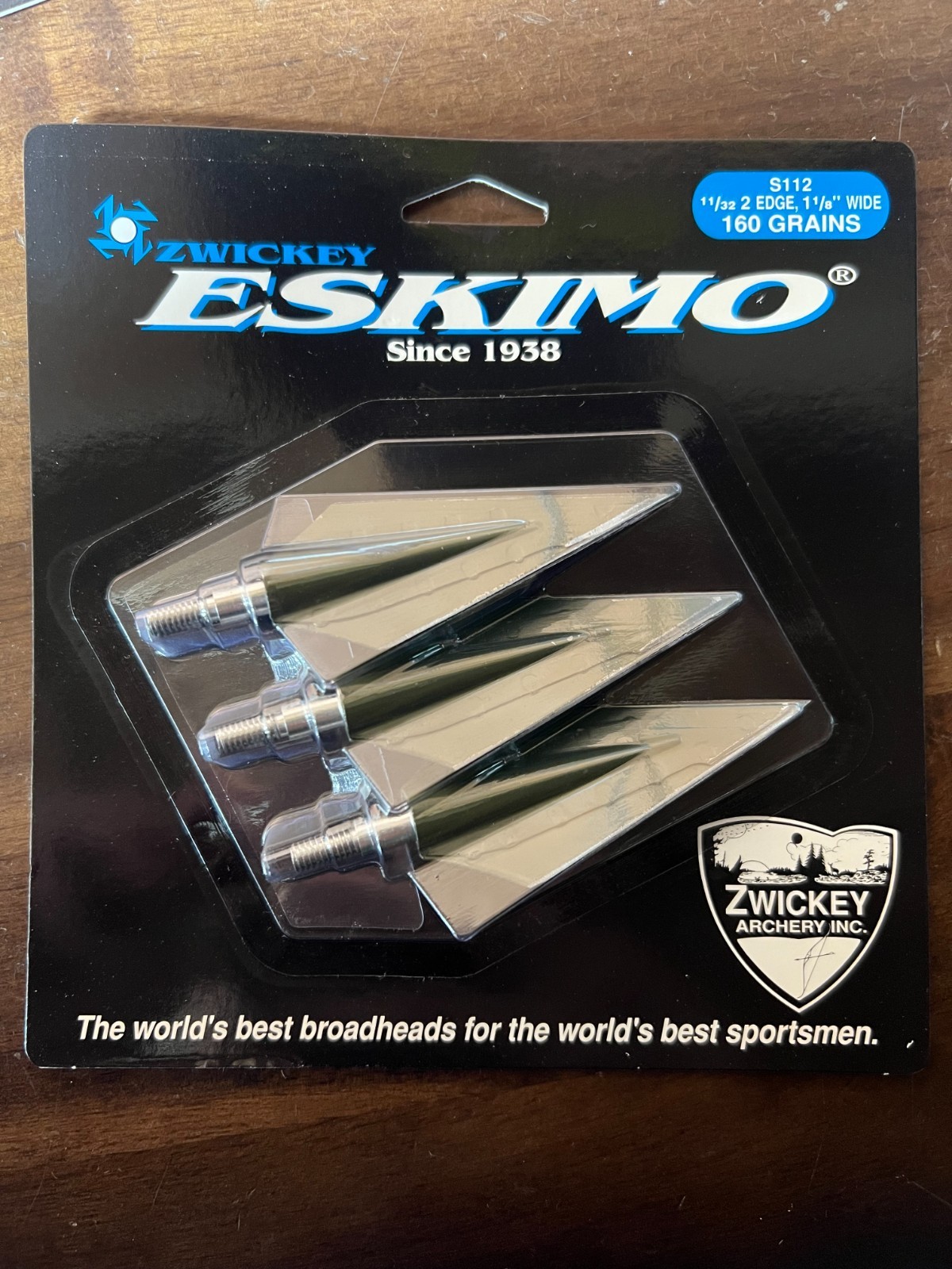 Zwickey Eskimo 2 Blade 11/32" 160 Grain Screw In Broadheads - 3 Pk