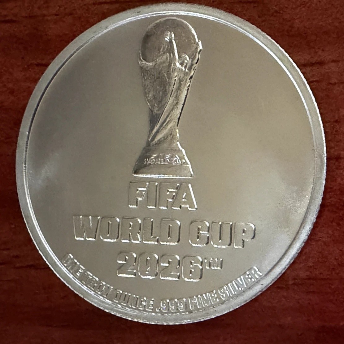 1 oz Silver FIFA World Cup Round .999 Silver - Limited 2026 Round-With Capsule