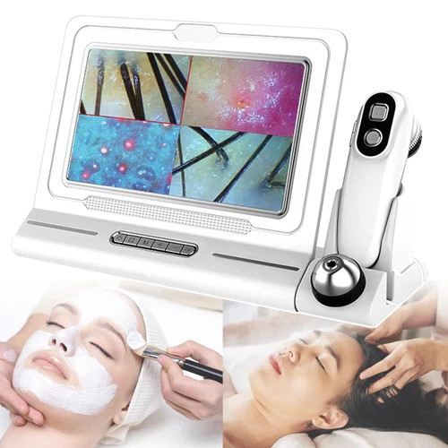 11" Skin Scalp Detector Hair Follicle Analyzer Dual Heads for Hair Health Care