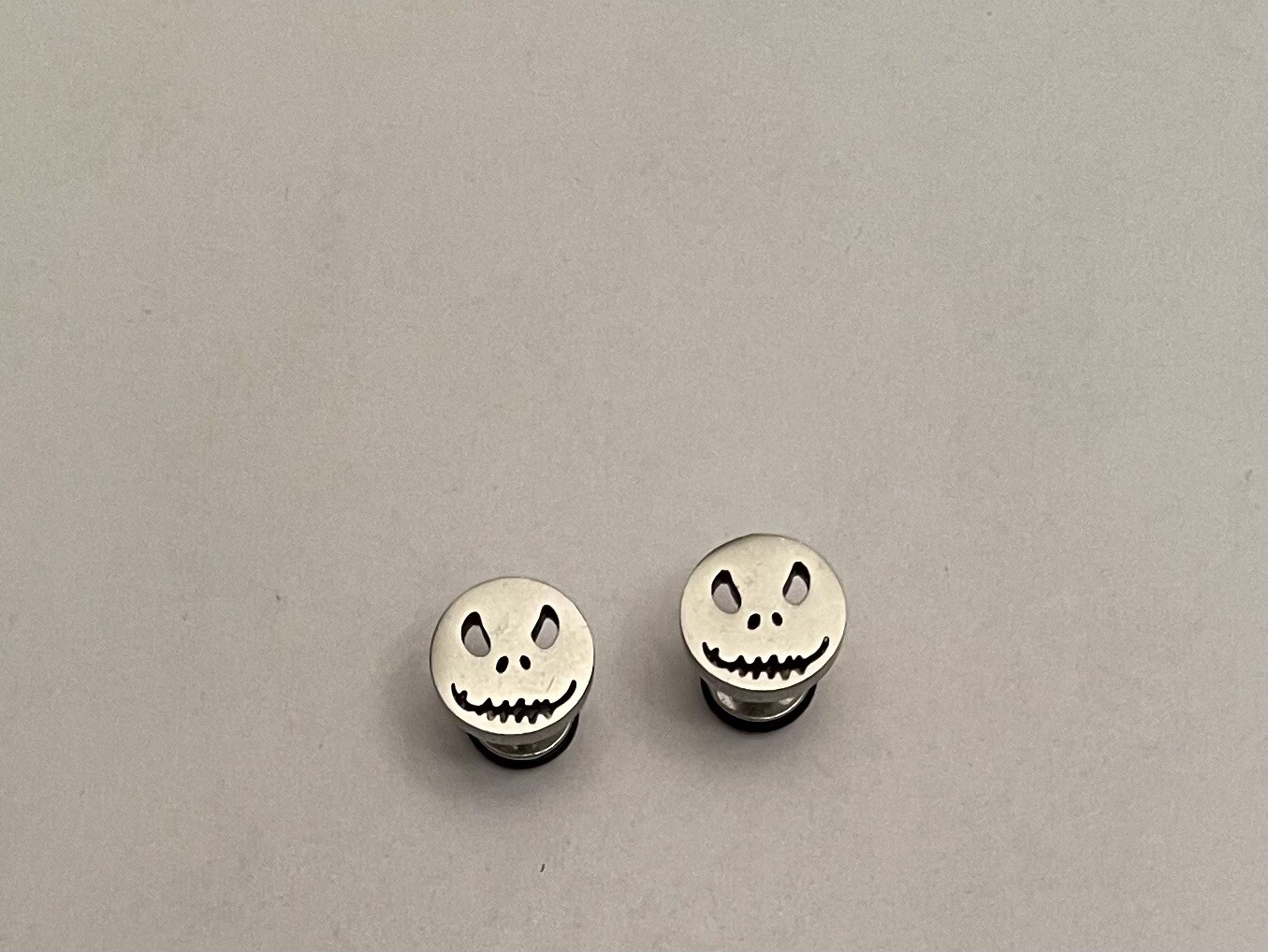 Stainless Steel Jack Skellington Stud Earrings
