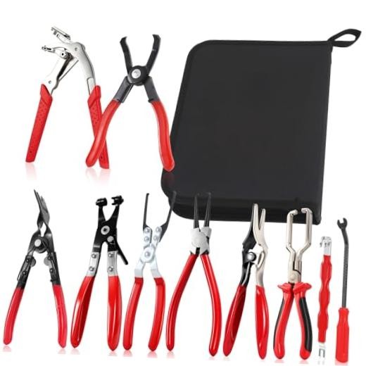 10PCS Fuel Line Disconnect Tool, Electrical Disconnect Pliers, Automotive