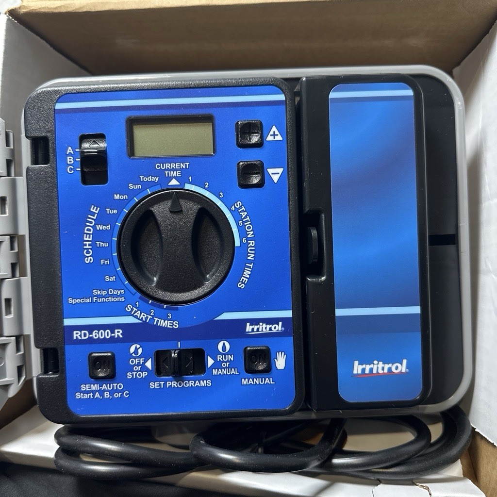 Irritrol Rain Dial-R RD600-EXT-R 6 Station Outdoor Irrigation Controller New