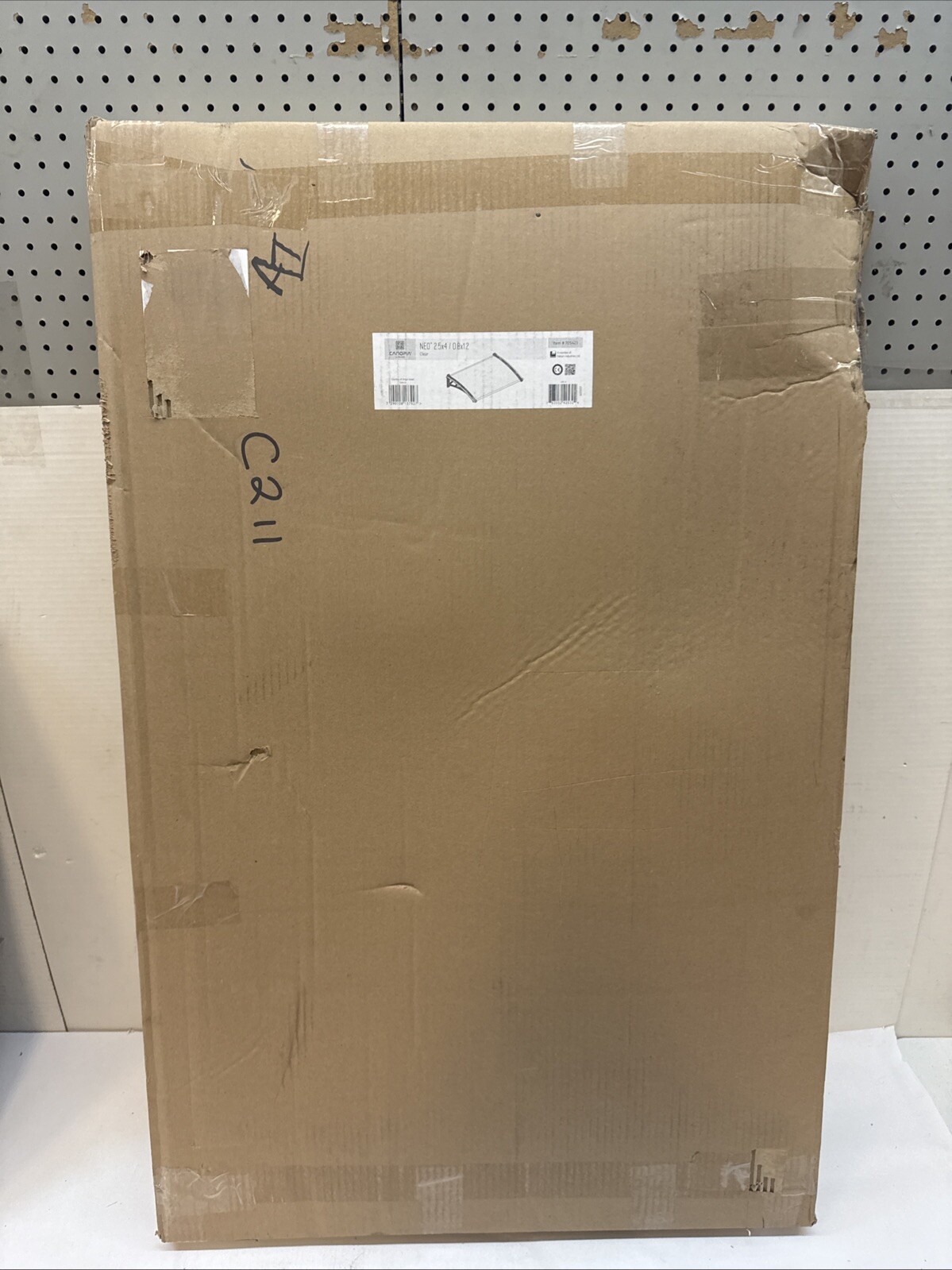 CANOPIA by PALRAM Neo 2.5 ft. x 4 ft. Gray/Diffused Door and Window Fixed