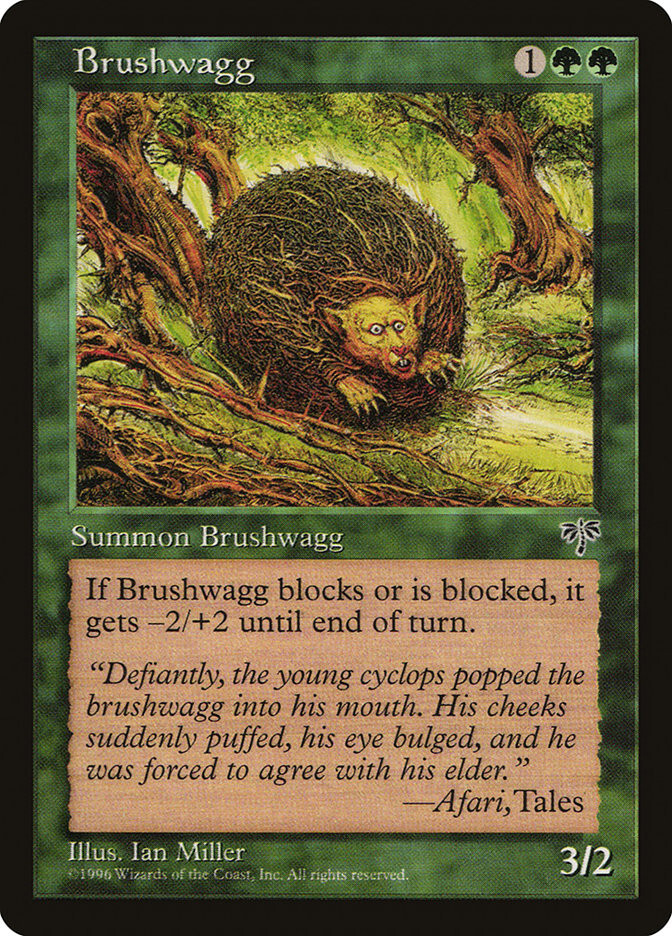 MTG Brushwagg  - Mirage #208