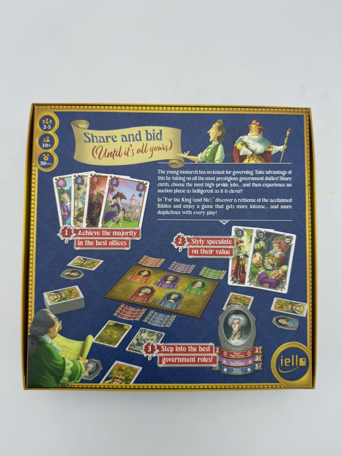 For the King (and Me) Card/Board Strategy Game Mint Condition Complete